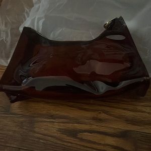 Clear maroon small bag